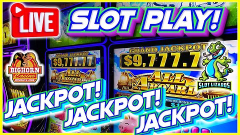 🔴 LIVE SLOTS!!! LET'S GET JACKPOTS! ANOTHER GRAND!!! BIGHORN CASINO