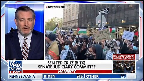 Sen Ted Cruz TORCHES Antisemitic Pro Hamas Protestors