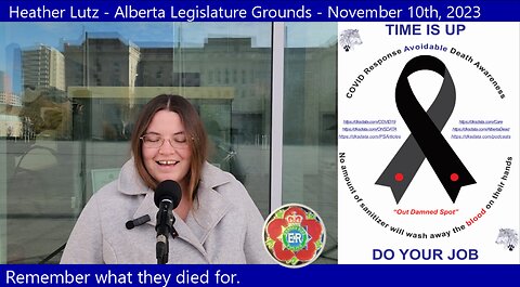 Heather Lutz- Alberta Legislature Grounds - November 10th, 2023
