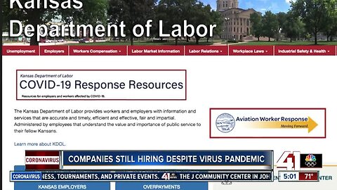 Some companies hiring during COVID-19 outbreak