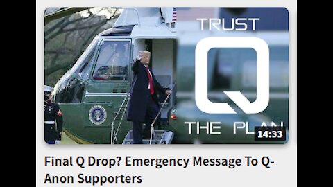 Final Q Drop? Emergency Message To Q-Anon Supporters