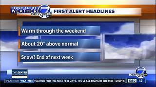 Friday morning forecast