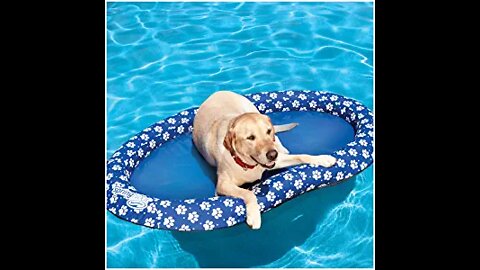 SwimWays Spring Float Paddle Paws Dog Pool Float