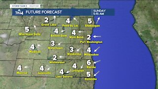 On and off rain showers continue Friday