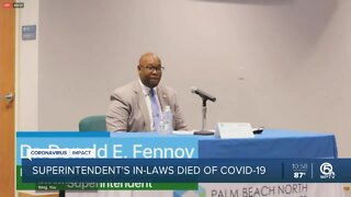 Palm Beach County Superintendent Dr. Donald Fennoy says wife's parents died of coronavirus