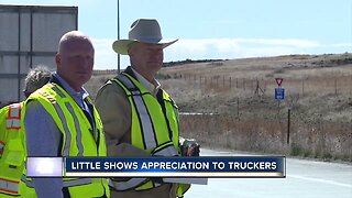 Governor Little shows appreciation to truckers