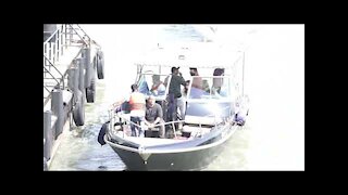 Newly Weds Varun Dhawan and Natasha Return to Mumbai from Alibaug in Speed Boat | SpotboyE