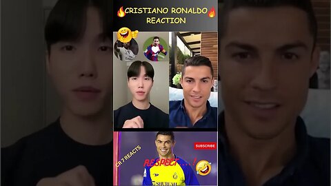 RONALDO REACTION VIDEO 😂😂😂 #shorts #ronaldo #football #messi #nymar