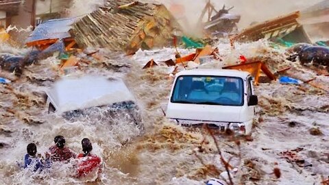 Iraq is flooded! Flash floods due to rains in Erbil!