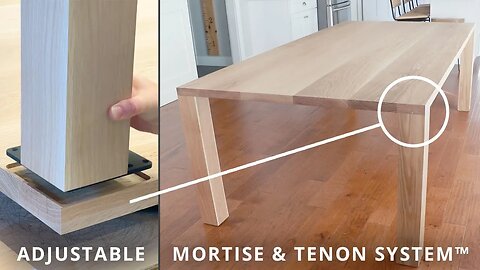 How To Build And Make A Dining Table Using The Adjustable Mortise Jig & Tenon Fastener System™