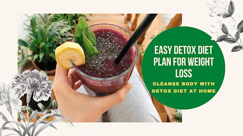 Easy Detox Diet Plan for Weight Loss | Cleanse Body with Detox Diet at Home: Expert Guide