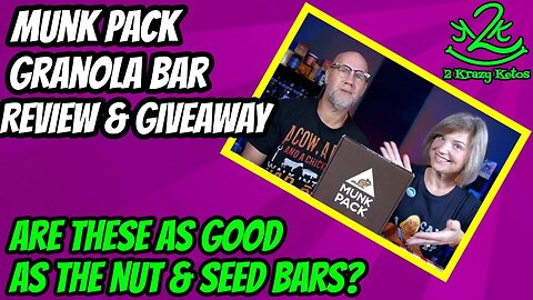 Munk Pack Granola Bar review and giveaway