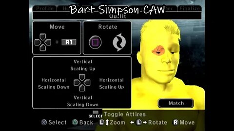 WWE: Smackdown vs. Raw 2006: "Bart Simpson CAW"