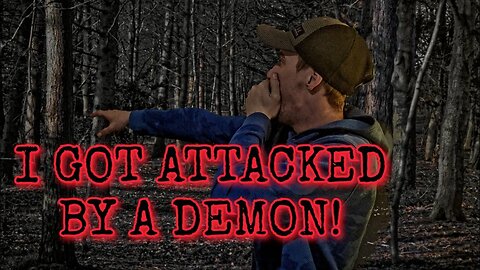 Attacked by demon in haunted forest! NEW OVERNIGHT SURVIVAL CHALLENGE!