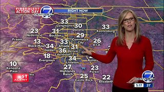 Snow moves east, more snow for Denver tomorrow night