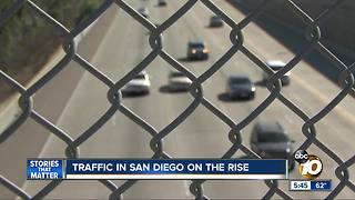 Traffic in San Diego on the rise