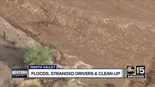 Floods leave behind a big cleanup north of the Valley following monsoon storms