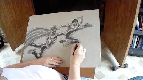 How to draw: Bruce Lee vs. Bruce Wayne