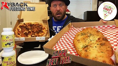 Ryback Feeding Time: Vinny’s Vegan Pizza Non Meat Lovers Pizza & Calzone Review