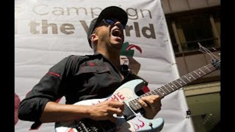 "Tom Morello writes open letter asking for help evacuating music students out of Afghanistan"