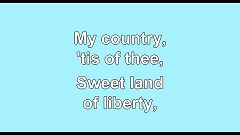 My Country, Tis of Thee V1