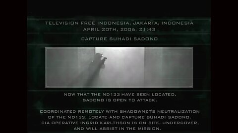 BLIND MAN PLAYS: Splinter Cell Pandora Tomorrow - Jakarta, Indonesia (Mission 7)