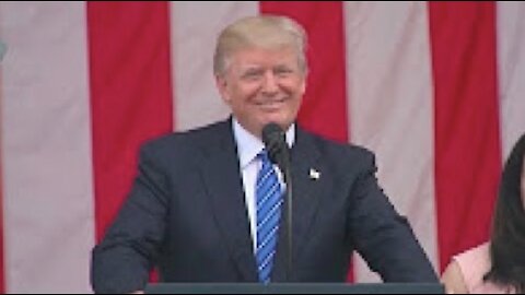 President Donald Trump Speech Today At Arlington National Cemetery