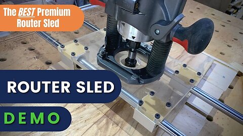 Full Demo of CleanCut Woodworking Router Sled | Premium Router Sled Review