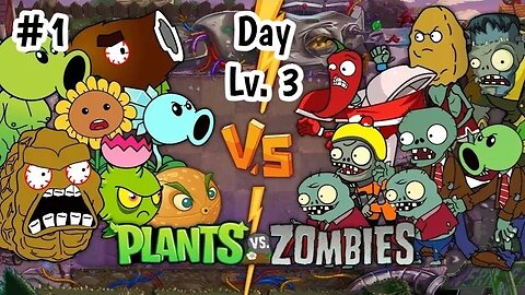 Plants vs Zombies™ • (Day) Level 3 Gameplay (Android, iOS) Part 1 #pvz #plantsvszombies