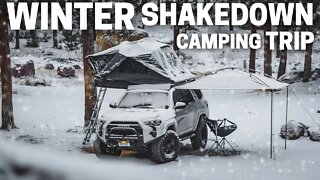 Winter Camping in Snow | Gear Shakedown Trip