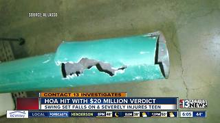 HOA hit with $20 million verdict over swing set negligence