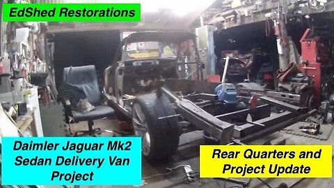Jaguar Daimler MK2 Sedan Delivery Van Project Time to try my Rare Quarter Plans in place plus Update