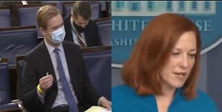 Psaki CONFRONTED for Never Letting Biden Take Questions from Fox