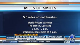 Toothbrush record attempt in Loveland