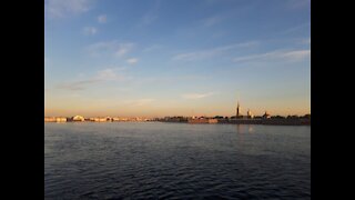 St. Petersburg. Clear day and beautiful river "Neva"