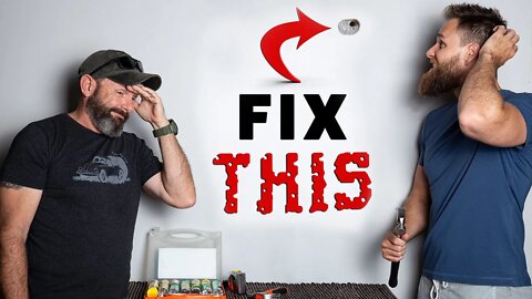 How to FIX a HOLE in the WALL the right way || Quick & Easy