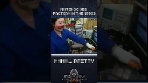 Nintendo #NES factory in the #90s 🕹️