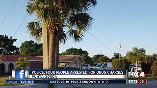 Police: Four people arrested for drug charges in Punta Gorda