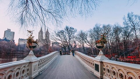 New York City's Central Park at Sunset (4K ASMR Walk)