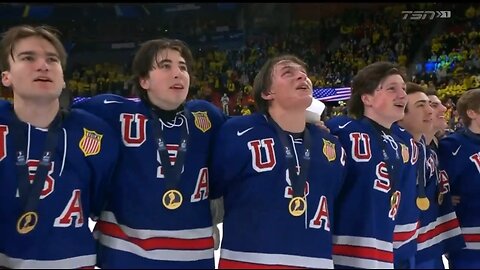 USA National Junior Hockey Team Shows Their American Pride