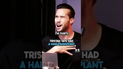 Tristan Tate admits he had a Hair Transplant #shorts