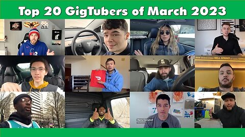 Top 20 GigTubers of March 2023