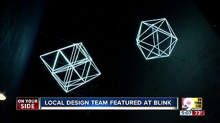 Geometric, suspended lights will stay in Downtown after BLINK