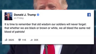 Trump's First FB Post As President Goes Viral