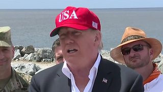 President Trump tours Lake Okeechobee, Herbert Hoover Dike