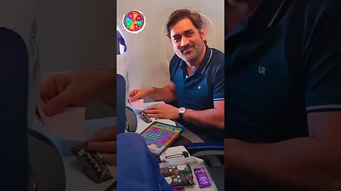 Ms Dhoni's Flights Viral Video Air Hostess gave Chocolates To MS Dhoni #msdhoni