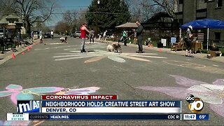 Neighborhood holds creative street art show