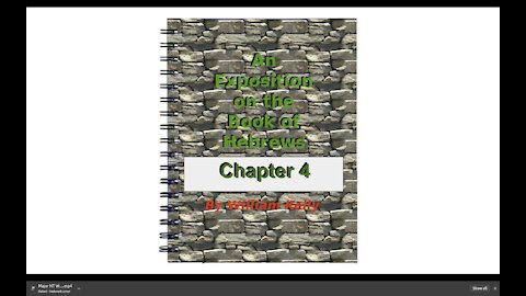 Major NT Works an Exposition on Hebrews Chapter 4 by William Kelly Audio Book