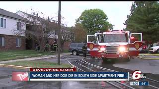 92-year-old woman, dog killed in apartment fire on Indianapolis' south side