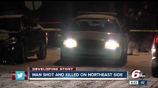 Man found dead in street on Indianapolis' northeast side